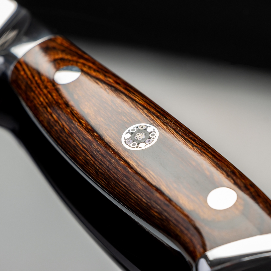 Gudaro - Damast keukenmes FENG 3,5, 67-laags damaststaal, bladlengte 9,5 cm