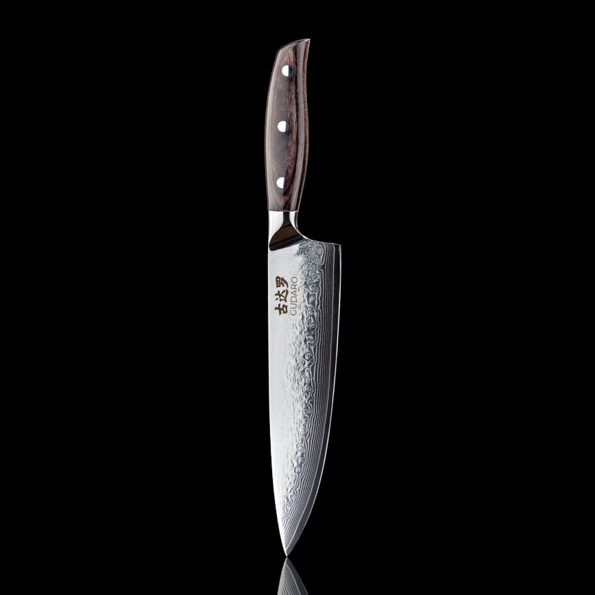 Gudaro - Damast koksmes SHIRO 8, 67 lagen staal, lengte 20 cm