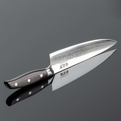 Gudaro - Damast koksmes SHIRO 8, 67 lagen staal, lengte 20 cm