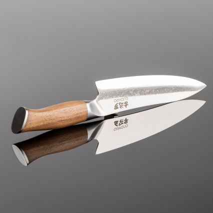 Gudaro - Damast chefmes TAKUMI 8, 67 lagen damaststaal, lengte 20 cm, walnoothout