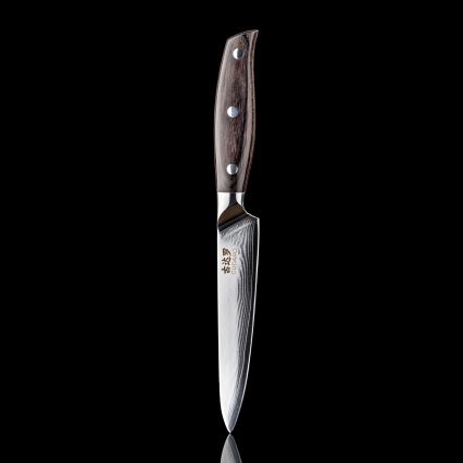 Gudaro - Damast universeel keukenmes SHIRO 5, 67 lagen staal, lengte 12,5 cm