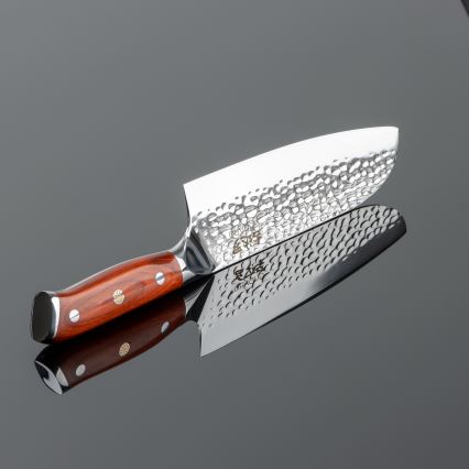 Gudaro - Damast Santoku keukenmes MIYABI 7, 67-laags damaststaal, lengte 17,5 cm