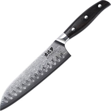 Gudaro - Damast Santoku keukenmes SHIRO 7
