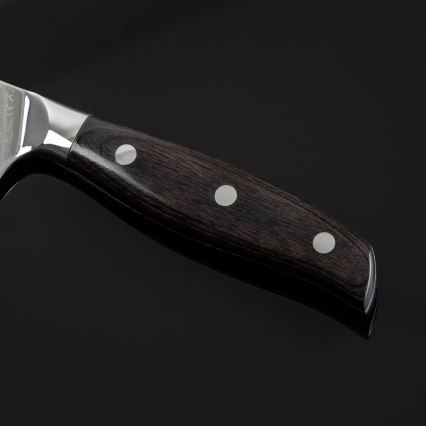 Gudaro - Damast Santoku keukenmes SHIRO 7, 67 lagen damaststaal, lengte 17,5 cm