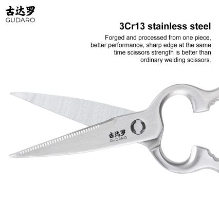 Gudaro - Gevogelteschaar RONIN 20,6 cm roestvrij staal