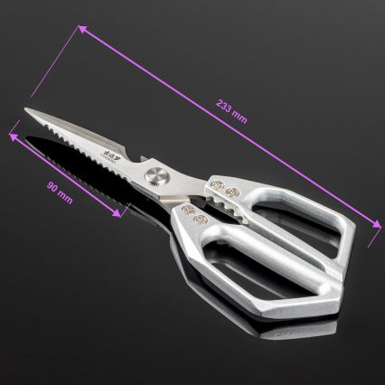 Gudaro - Gevogelteschaar SHOGUN 23,3 cm zilver