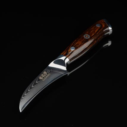 Gudaro - Keukenmes BIRD BEAK 7,6 cm damaststaal