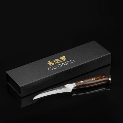Gudaro - Keukenmes BIRD BEAK 7,6 cm damaststaal
