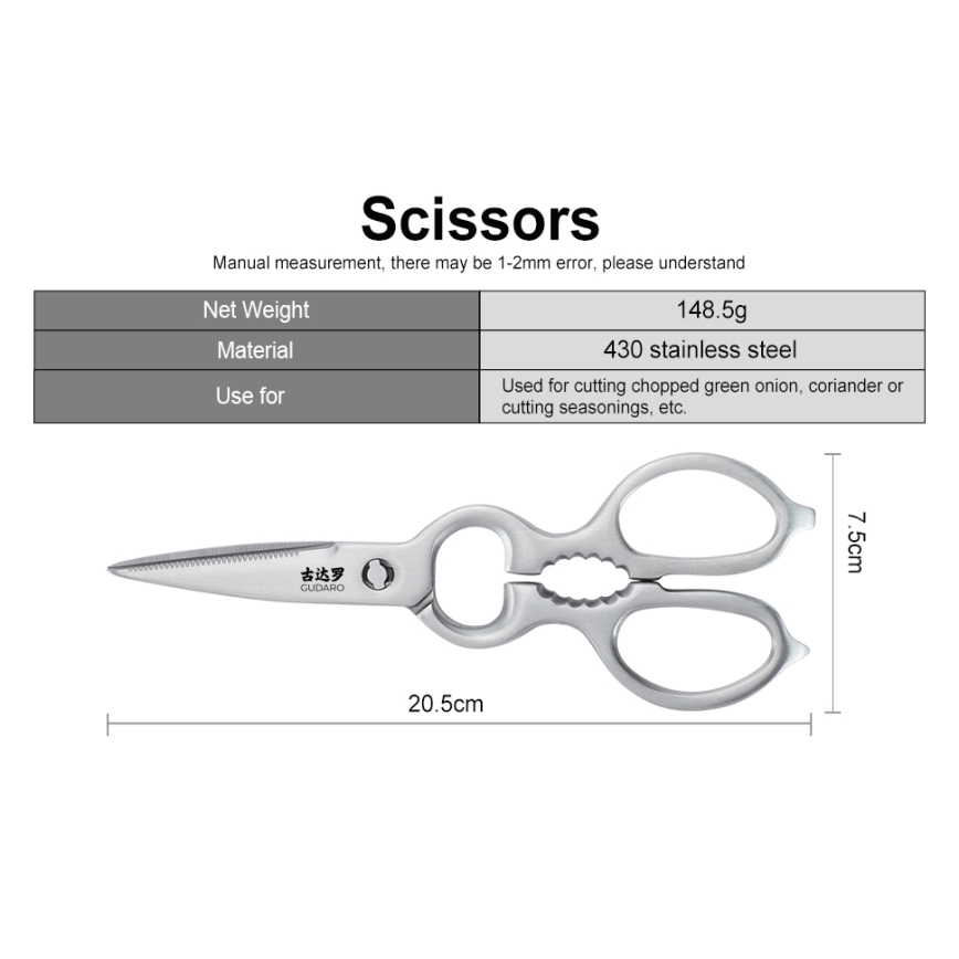 Gudaro - Keukenmessenset in blok KENSHO, 7-delig, acaciahout