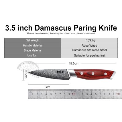 Gudaro - Keukenmessenset in blok KENSHO, 7-delig, acaciahout