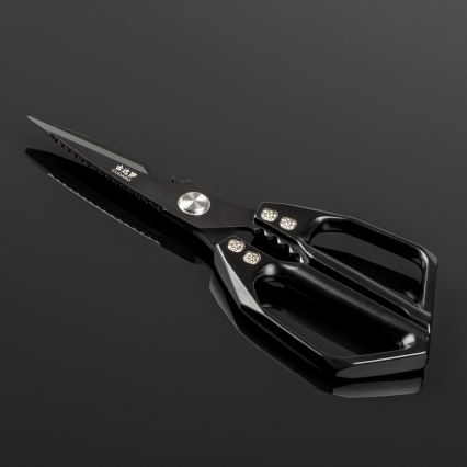 Gudaro - Keukenschaar voor gevogelte SHOGUN, 23,3 cm, zwart
