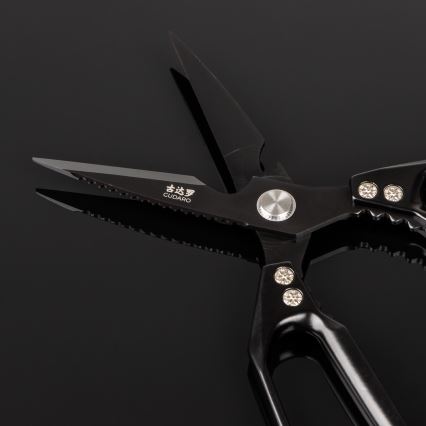 Gudaro - Keukenschaar voor gevogelte SHOGUN, 23,3 cm, zwart