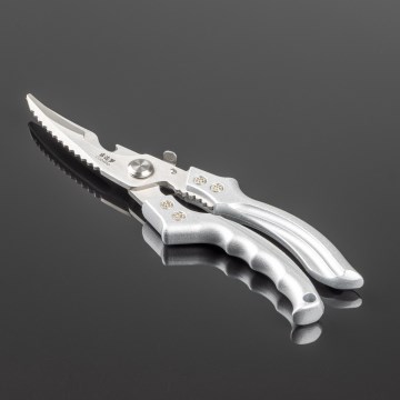 Gudaro - Kipschaar NOBURU 24,5 cm zilverkleurig