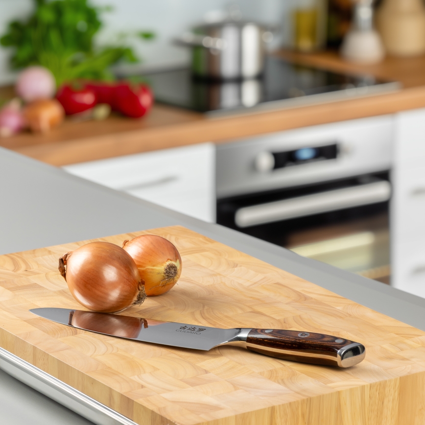 Gudaro - Koksmes CHEF 20 cm damaststaal