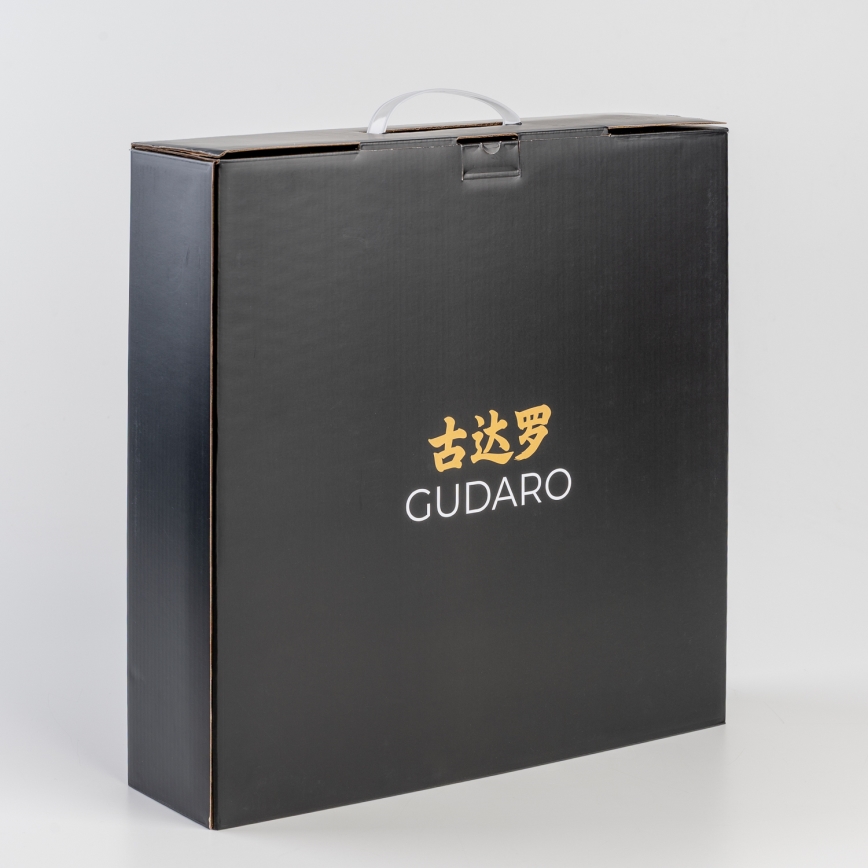 Gudaro - Set van 5 damast keukenmessen TAKUMI + messenblok en gevogelteschaar
