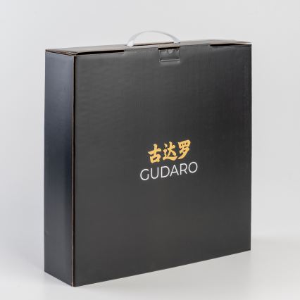 Gudaro - Set van 5 MIYABI damast keukenmessen + magnetische messenhouder