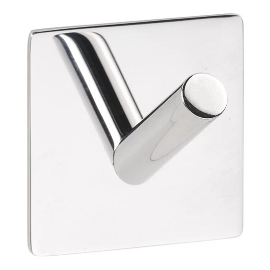 Haak 4,5x4,5 cm roestvrij staal/zilverkleurig