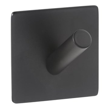 Haak 4,5x4,5 cm RVS/zwart