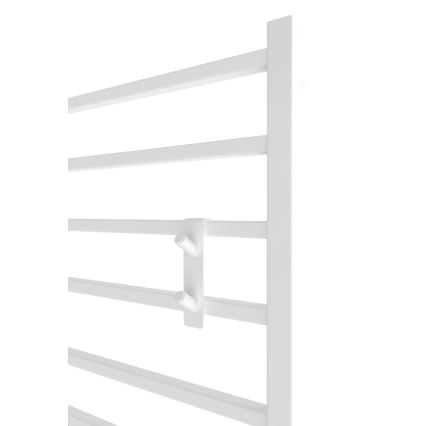 Haak voor radiator INOX, roestvrij staal/wit