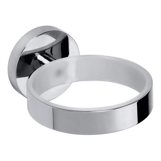 Haardrogerhouder OMEGA 8x5,5 cm, zilverkleurig