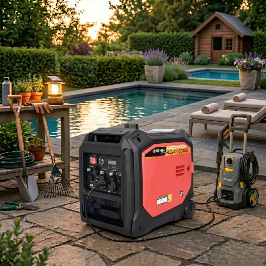 Hahn & Sohn 20062 - Benzine/LPG-stroomaggregaat H IG 4200 G ATS 4200/3800W