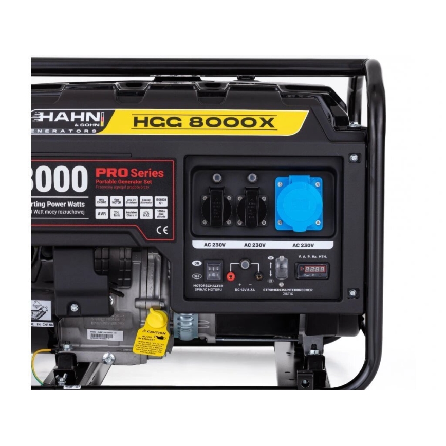 Hahn & Sohn 7410 - Benzine elektrische generator HGG 8000X 6500W