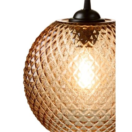 Halo Design 718368 - Hanglamp aan kabel NOBB 1xE27/40W/230V gerookt bruin