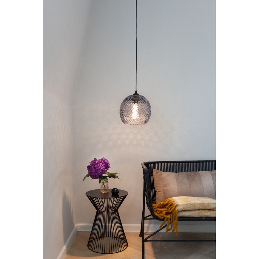 Halo Design 718443 - Hanglamp aan kabel NOBB 1xE27/40W/230V Ø 22 cm rookgrijs