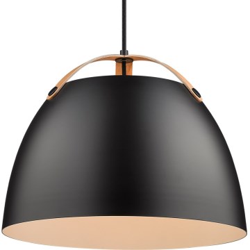 Halo Design 734887 - Hanglamp met snoer OSLO 1xE27/40W/230V Ø 40 cm zwart/eiken