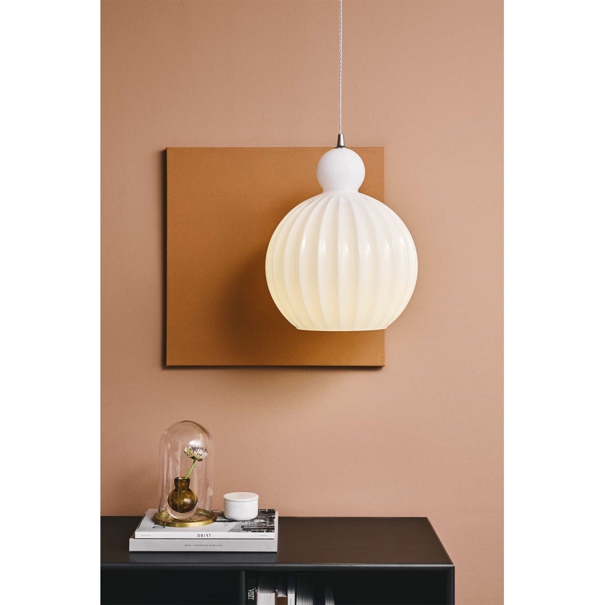 Halo Design 737321 - Hanglamp aan kabel BALL BALL 1xE27/40W/230V Ø 32 cm wit