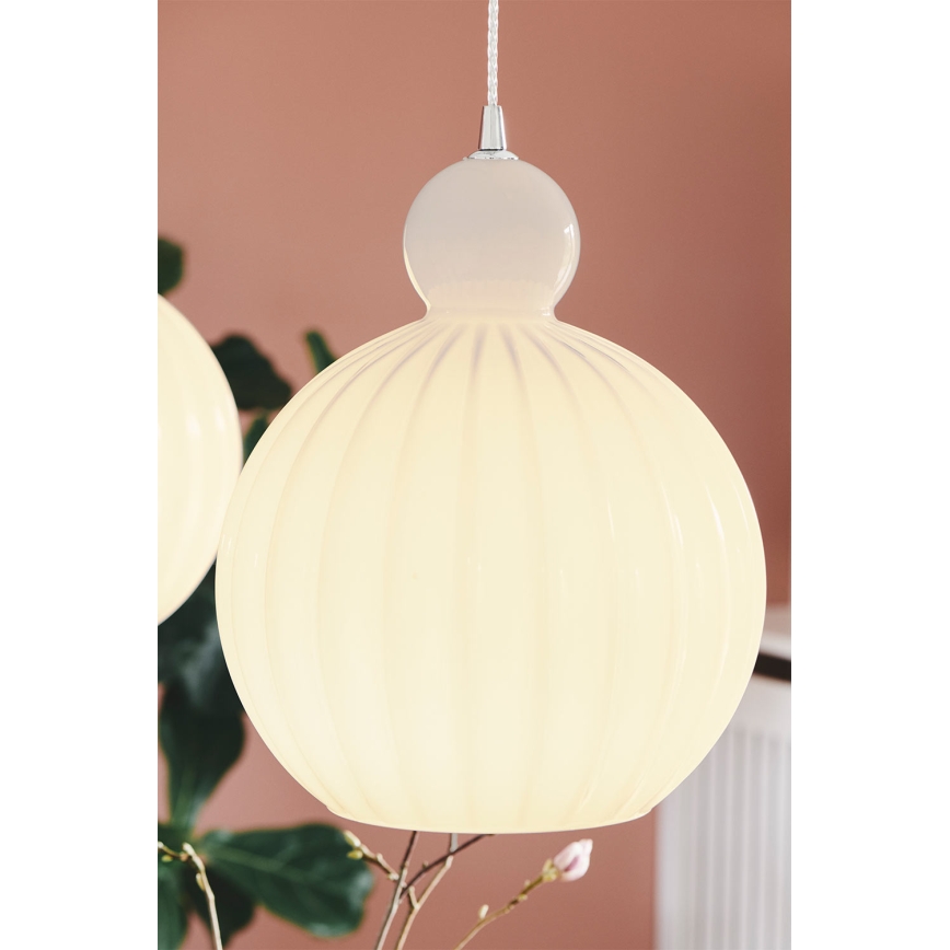 Halo Design 737321 - Hanglamp aan kabel BALL BALL 1xE27/40W/230V Ø 32 cm wit