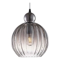 Halo Design 737338 - Pendellamp aan kabel BALL BALL 1xE27/40W/230V Ø 32 cm rookgrijs