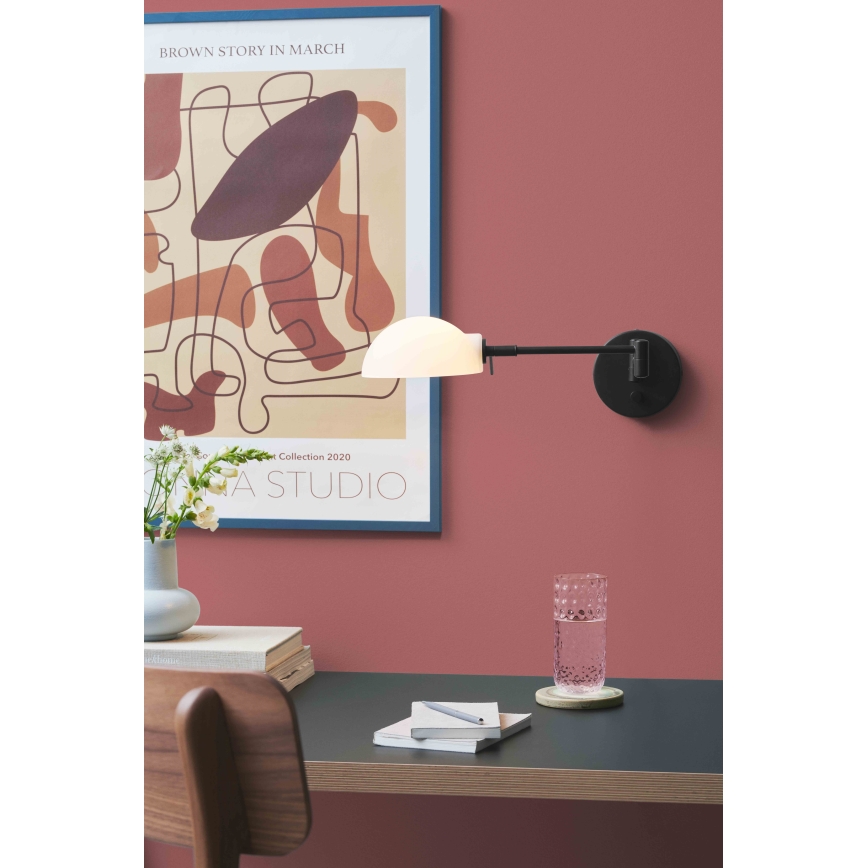 Halo Design 740215 - Wandlamp KJOBENHAVN 1xG9/28W/230V zwart