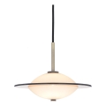 Halo Design 743599 - Hanglamp aan kabel ORBIT 1xG9/7W/230V Ø 24 cm wit/messing/rookgrijs