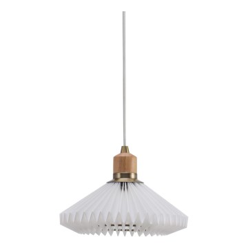 Halo Design 744053 - Hanglamp aan kabel PARIS 1xG9/28W/230V Ø 24 cm wit/messing/eiken