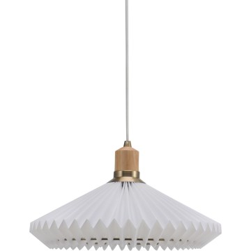 Halo Design 744169 - Hanglamp aan kabel PARIS 1xE27/60W/230V Ø 40 cm wit/messing/eiken
