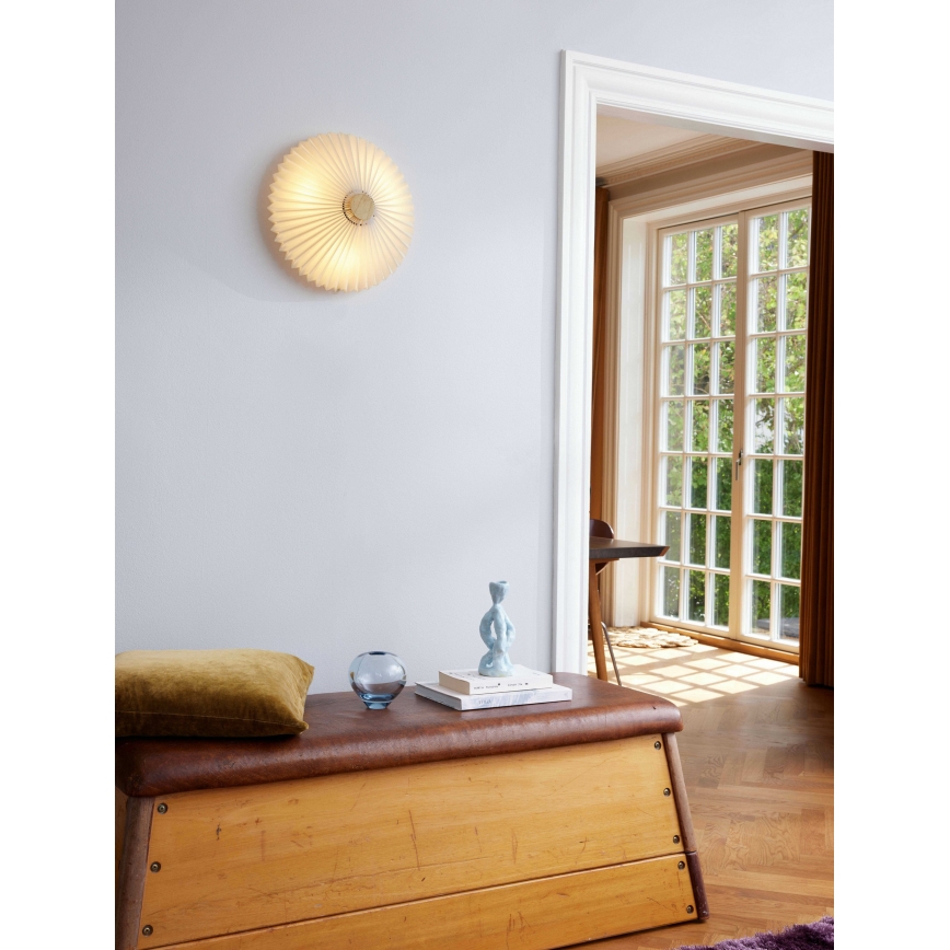 Halo Design 745098 - Wandlamp PARIS 4xG9/28W/230V Ø 50 cm wit/messing/eiken
