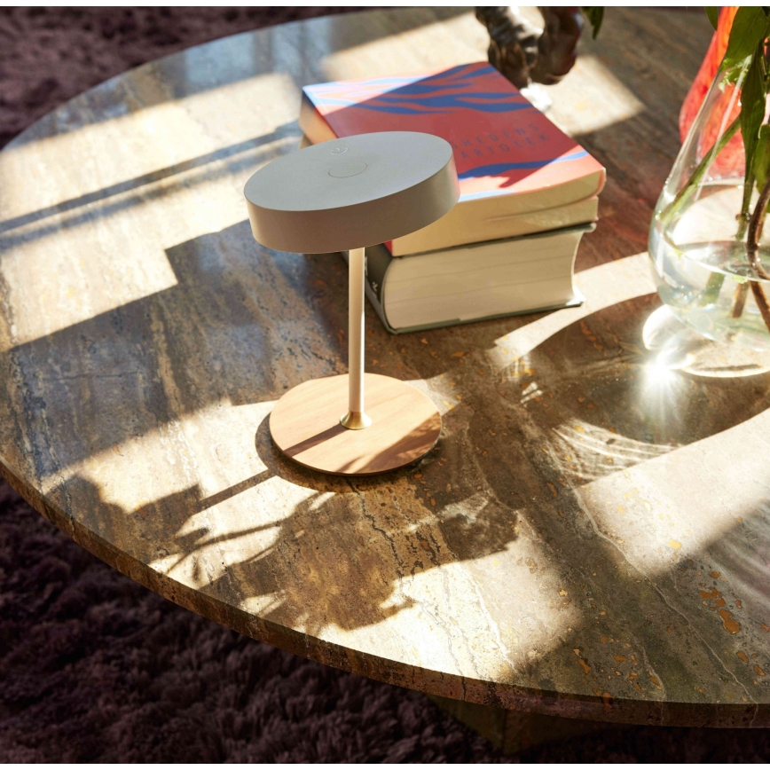 Halo Design 745760 - LED dimbare oplaadbare tafellamp ON THE MOVE LED/2,5W/4000 mAh wit/hout