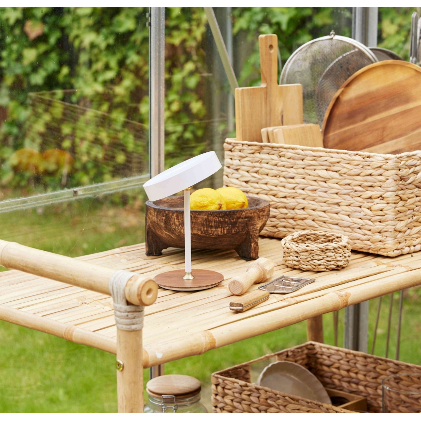 Halo Design 745760 - LED dimbare oplaadbare tafellamp ON THE MOVE LED/2,5W/4000 mAh wit/hout