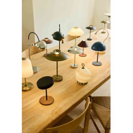 Halo Design 745777 - LED-dimbare oplaadbare tafellamp ON THE MOVE LED/2,5W/4000 mAh zwart/hout