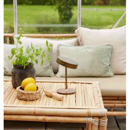 Halo Design 745784 - Dimbare oplaadbare bureaulamp ON THE MOVE LED/2,5W/4000 mAh messing/hout