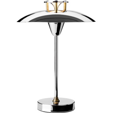 Halo Design 746163 - MINI STEPP dimbare oplaadbare buiten-tafellamp LED/1,8W/1600 mAh IP44 glanzend chroom