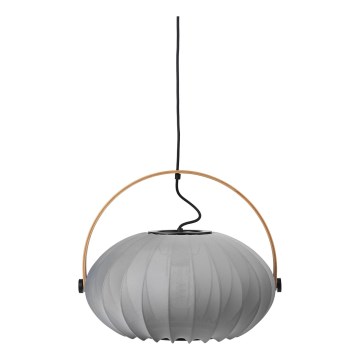 Halo Design 746354 - Hanglamp met kabel DC 1xE27/40W/230V Ø 40 cm grijs/eiken