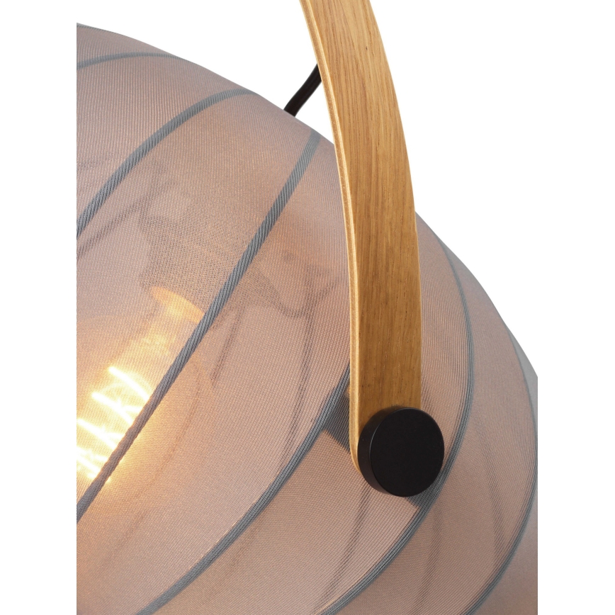 Halo Design 746354 - Hanglamp met kabel DC 1xE27/40W/230V Ø 40 cm grijs/eiken