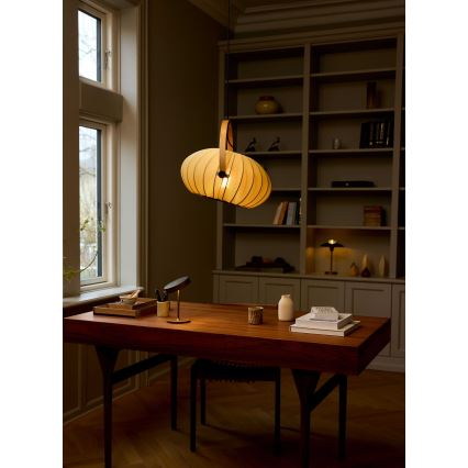 Halo Design 746361 - Hanglamp aan kabel DC 1xE27/40W/230V Ø 40 cm groen/eiken