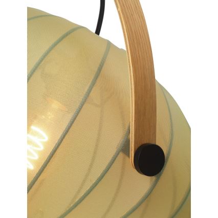 Halo Design 746361 - Hanglamp aan kabel DC 1xE27/40W/230V Ø 40 cm groen/eiken