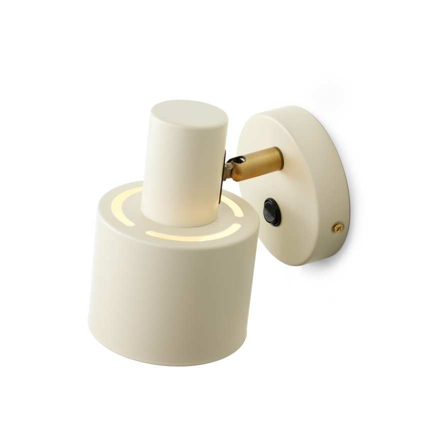 Halo Design 746873 - VOGUE wandspot 1xE27/40W/230V crème/messing