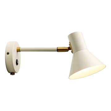 Halo Design 747443 - Wandlamp STYLE 1xE14/25W/230V crème/messing