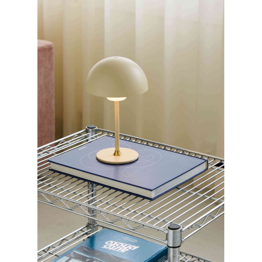 Halo Design 747597 - LED dimbare oplaadbare tafellamp MOON LIGHT LED/2,7W/2600 mAh crème