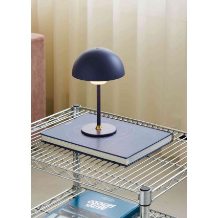 Halo Design 747603 - Dimbare oplaadbare LED-tafellamp MOON LIGHT LED/2,7W/2600 mAh blauw